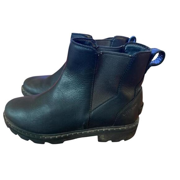 Sorel Women’s Chelsea Lennox Boots Size 9.5 Black Waterproof Grunge  Y2K Booties - Picture 1 of 5